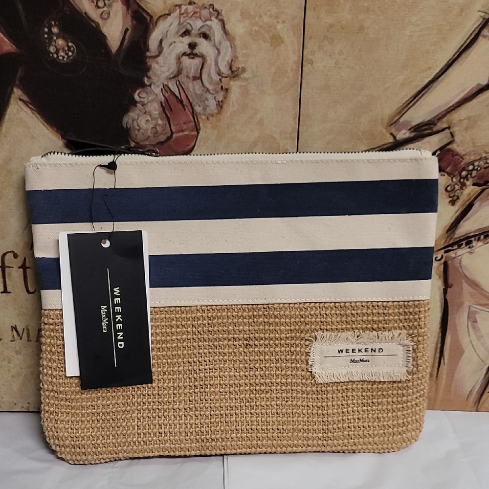 Weekend Max Mara Morris Raffia Clutch